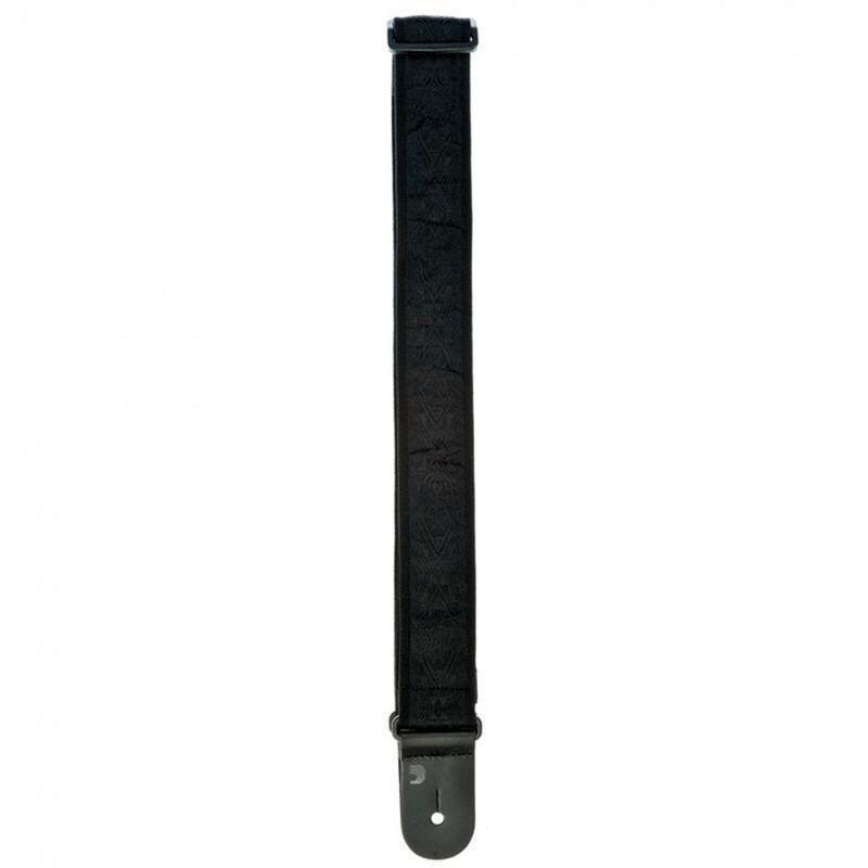 D'Addario 50B01 Nylon Woven Guitar Strap - Black Satin, , large image number 2