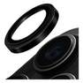 UNIQ - UNIQ Optix iPhone 15 Pro Stainless Steel Frame Sapphire Camera Lens Protector - Gunmetal Black