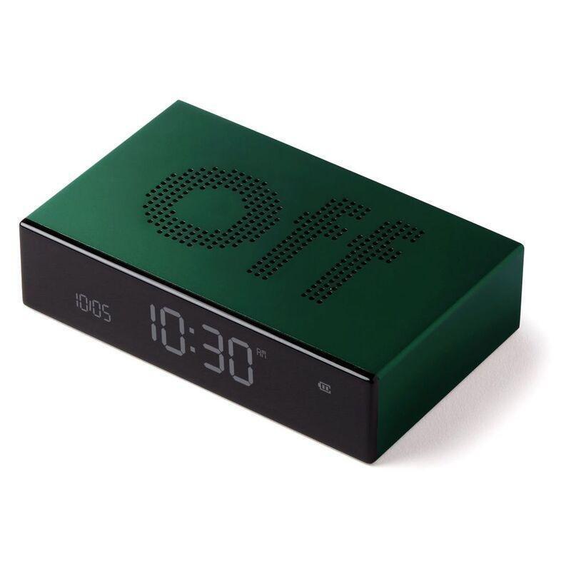 Lexon Flip Premium Reversible Lcd Alarm Clock-Dark Green, , large image number 3