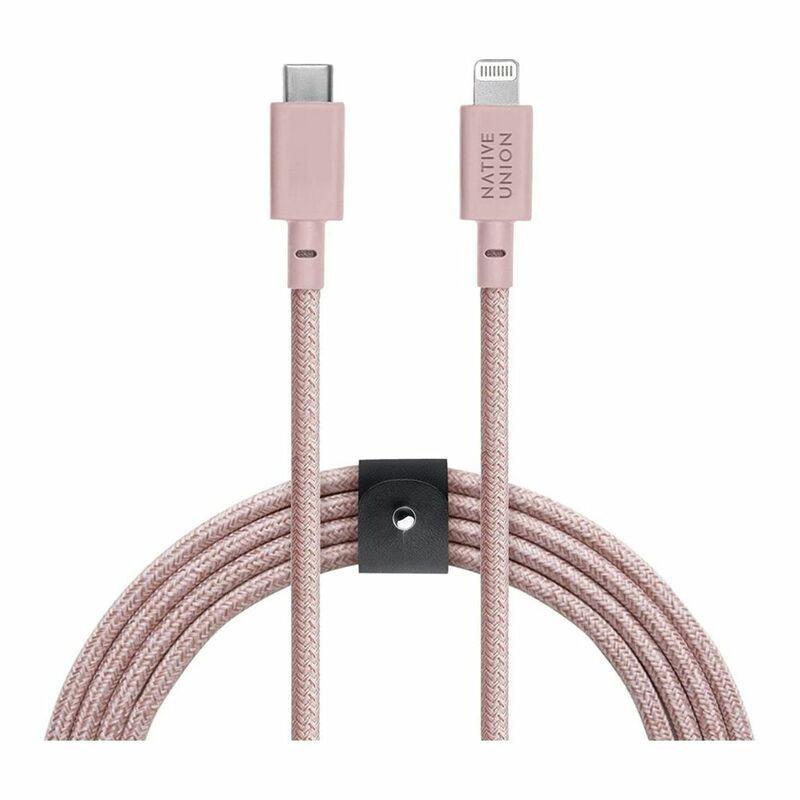 Native Union Belt USB-C to Lightning Charging Cable 3M Rose, , large image number 2
