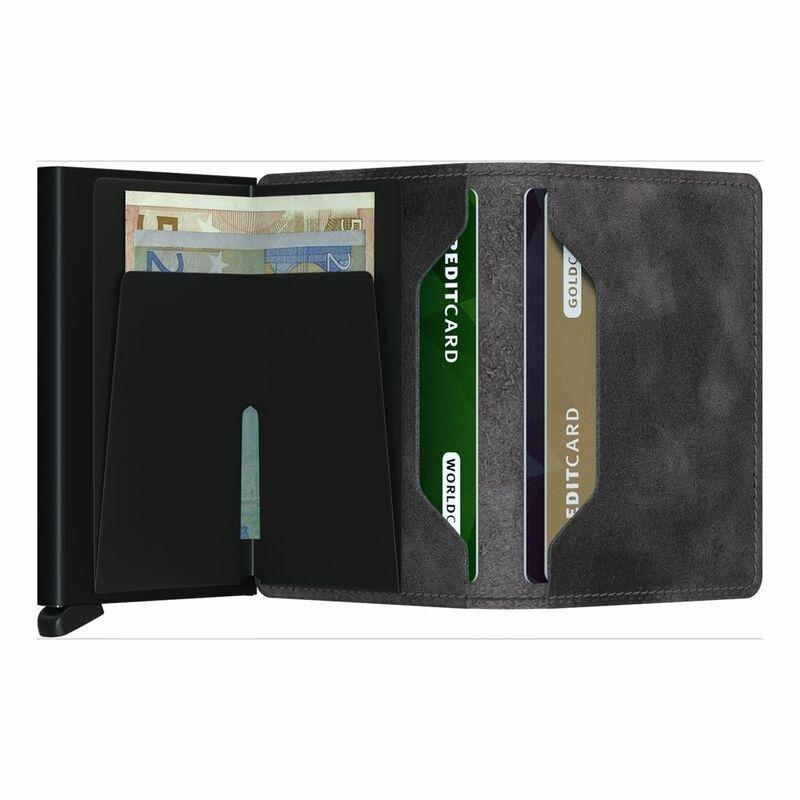 Secrid Slimwallet Slim Vintage Leather Grey/Black, , large image number 2