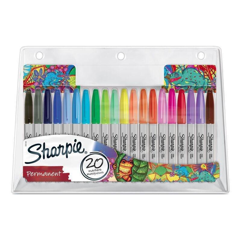 Sharpie Permanent Marker Fine (Pack of 20) (Assorted Colors), , large image number 0