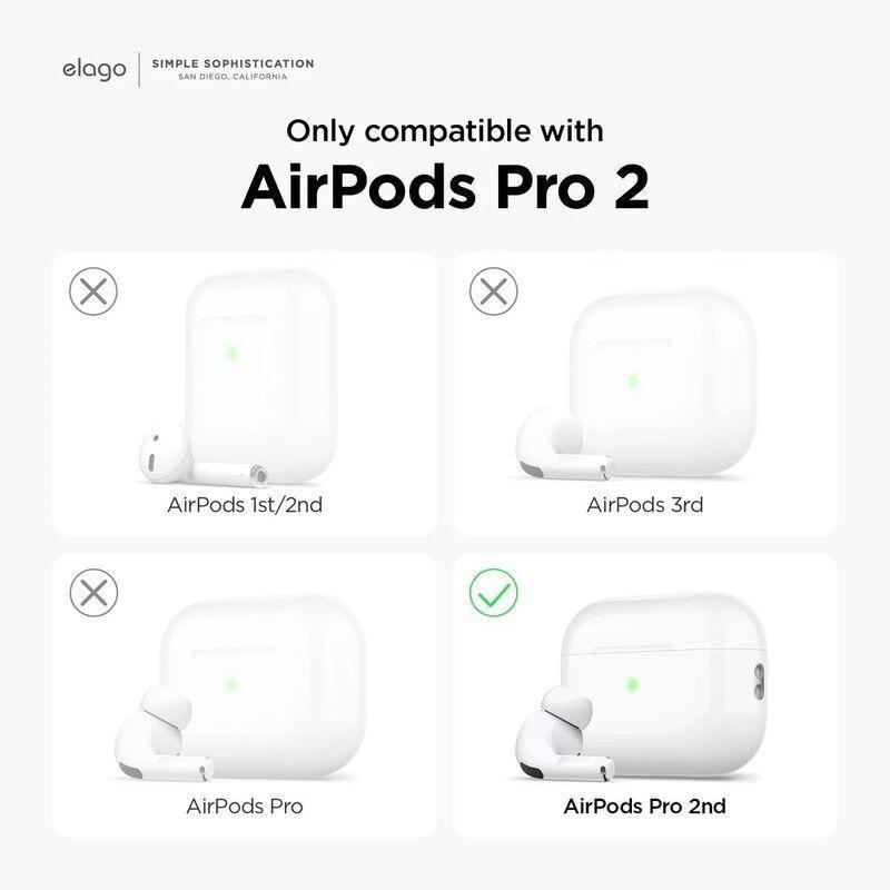 Elago Silicone Hang Case for AirPods Pro 2 - Lavender, , large image number 7