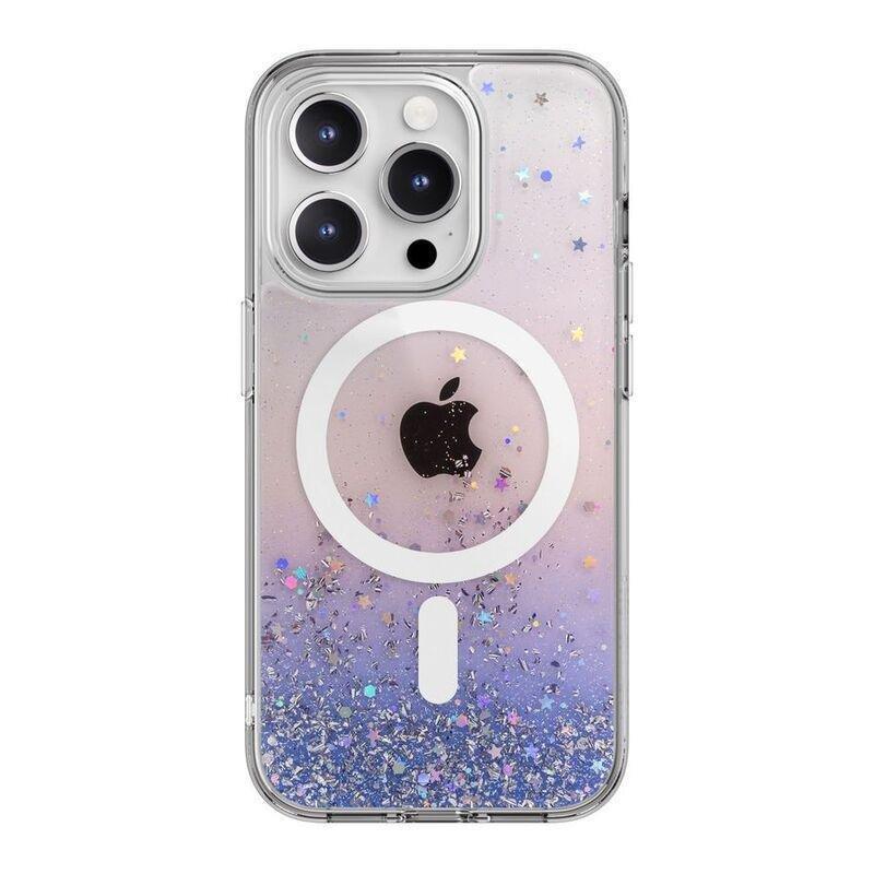 Switcheasy Starfield MagSafe Sparkling Glitter Resin Case With MagSafe For iPhone 15 Pro - Twilight, , large image number 0