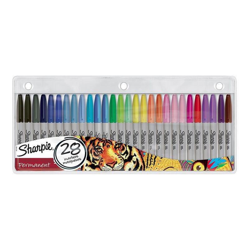 Sharpie Permanent Marker Fine (Pack of 28) (Assorted Colors), , large image number 0