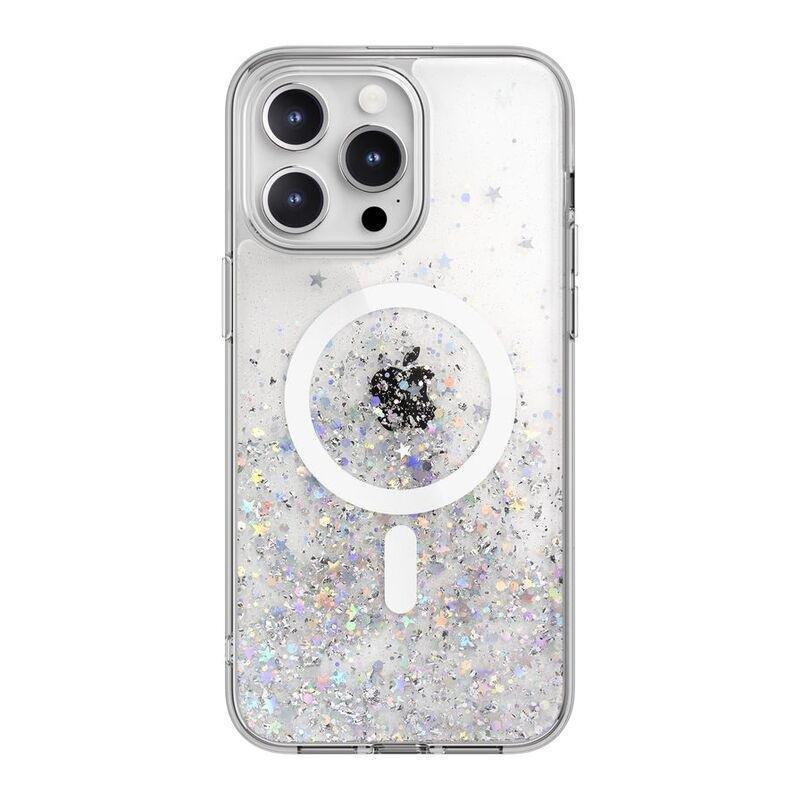 Switcheasy Starfield MagSafe Sparkling Glitter Resin Case For iPhone 15 Pro Max - Transparent, , medium