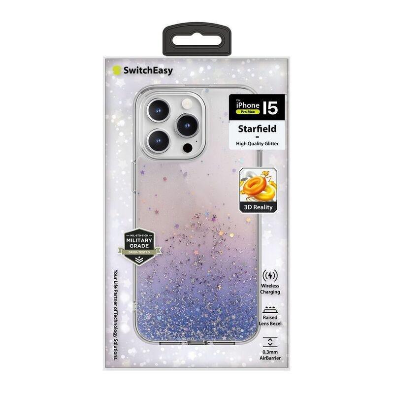 Switcheasy Starfield Sparkling Glitter Resin Case For iPhone 15 Pro Max - Twilight, , large image number 1