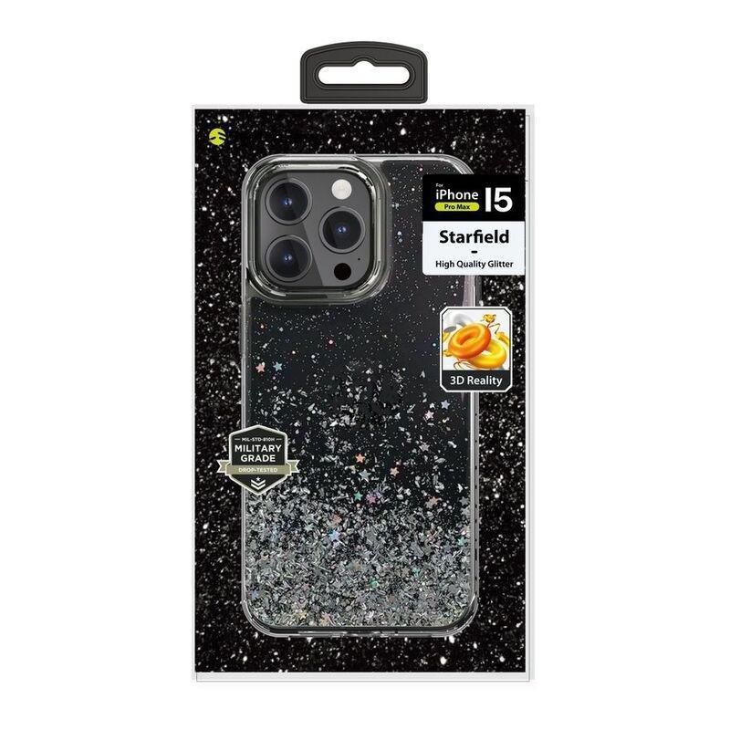 Switcheasy Starfield Sparkling Glitter Resin Case For iPhone 15 Pro Max - Transparent, , large image number 1