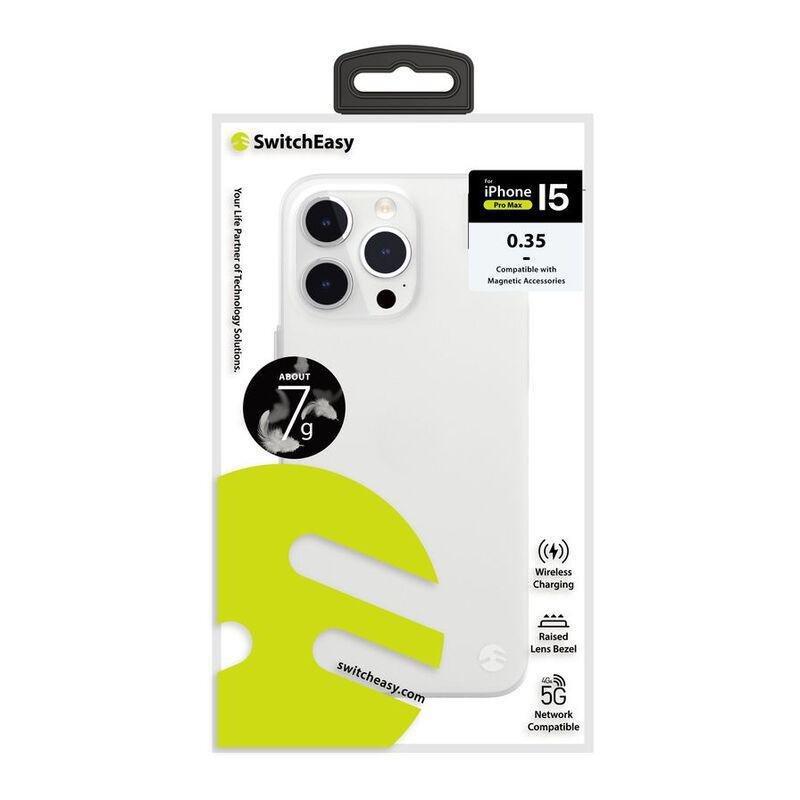 Switcheasy 0.35 Ultra Slim Featherweight Case For iPhone 15 Pro Max - White, , large image number 1