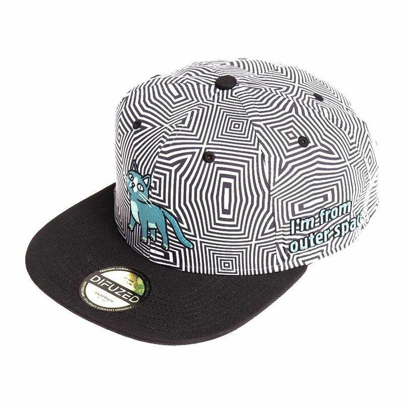 Difuzed Rick & Morty Cat Outer Space Snapback Cap, , large image number 0