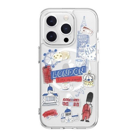 SWITCHEASY - Switcheasy City M Hand-Drawn Print Case With MagSafe For iPhone 15 Pro - London