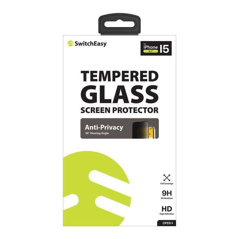 Switcheasy Glass Privacy Tempered Glass Screen Protector For iPhone 15, , large image number 1