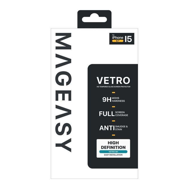 Mageasy Vetro 9H Tempered Glass Screen Protector For iPhone 15, , large image number 1