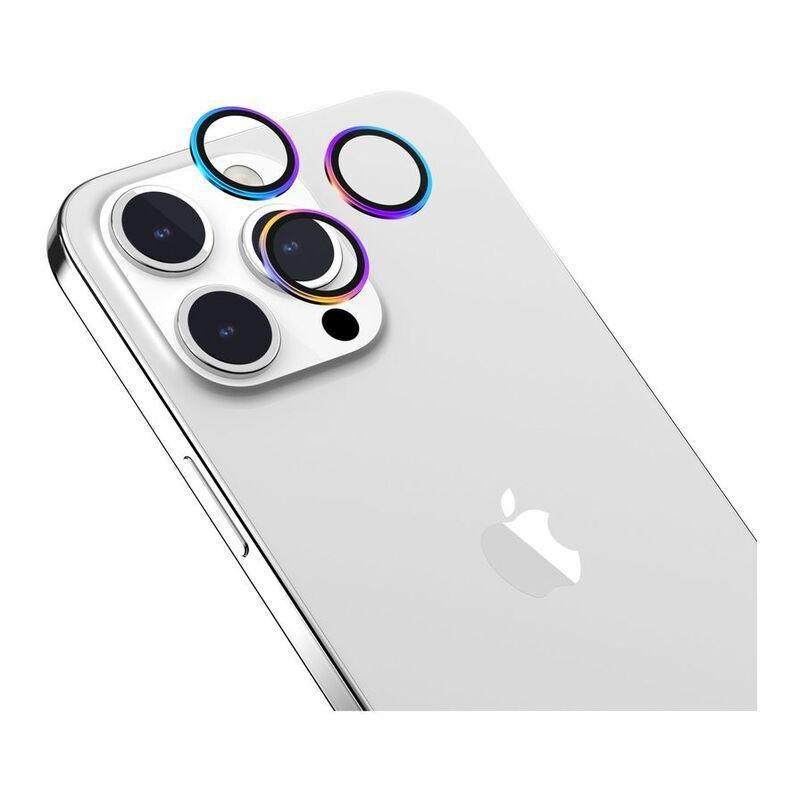 Mageasy Lenzguard Sapphire Premium Lens Protector For 2023 iPhone 15 Pro & iPhone 15 Pro Max - Rainbow, , large image number 0
