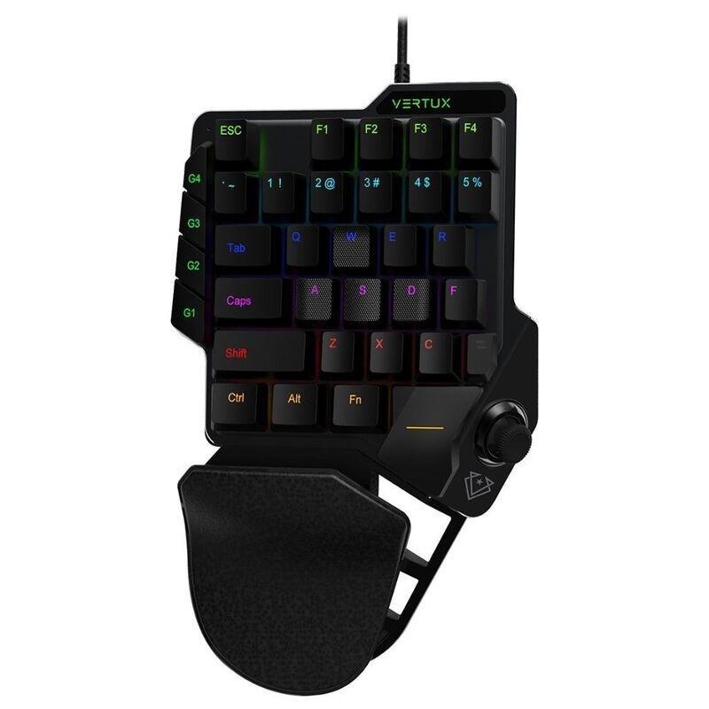 Vertux Combat Quickstrike One-Handed Gaming Keypad with Joystick, , large image number 0