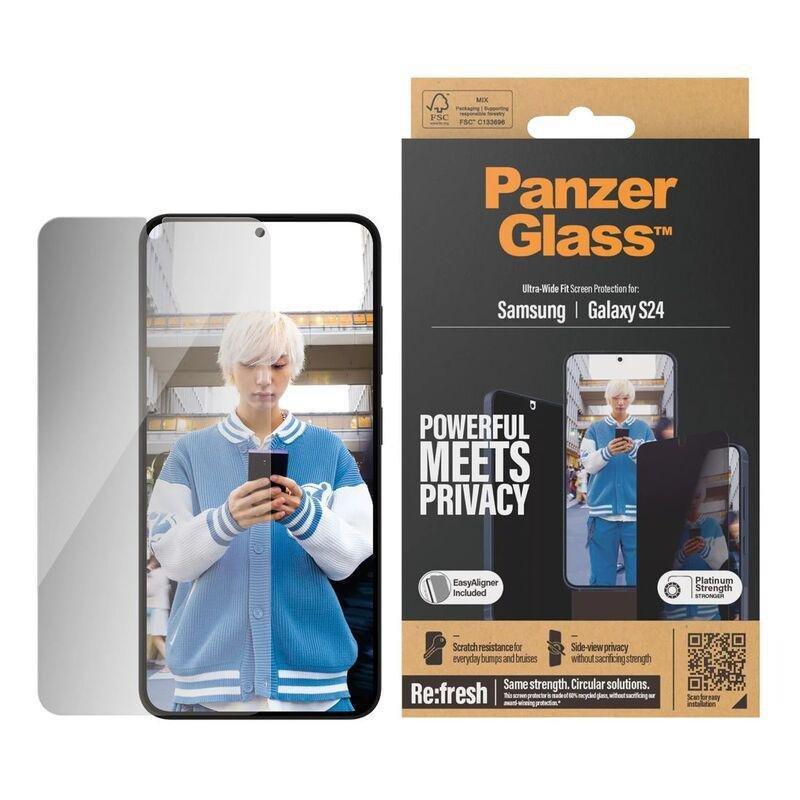 Panzer Glass Samsung Galaxy S24 - Ultra-Wide Fit Screen Protector - Privacy, , large image number 1