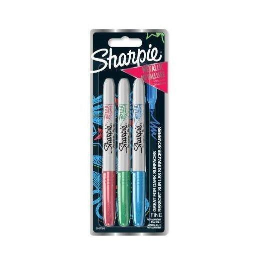 Sharpie Permanent Marker - Metalic (Pack of 3) (Assorted Colors), , large image number 0