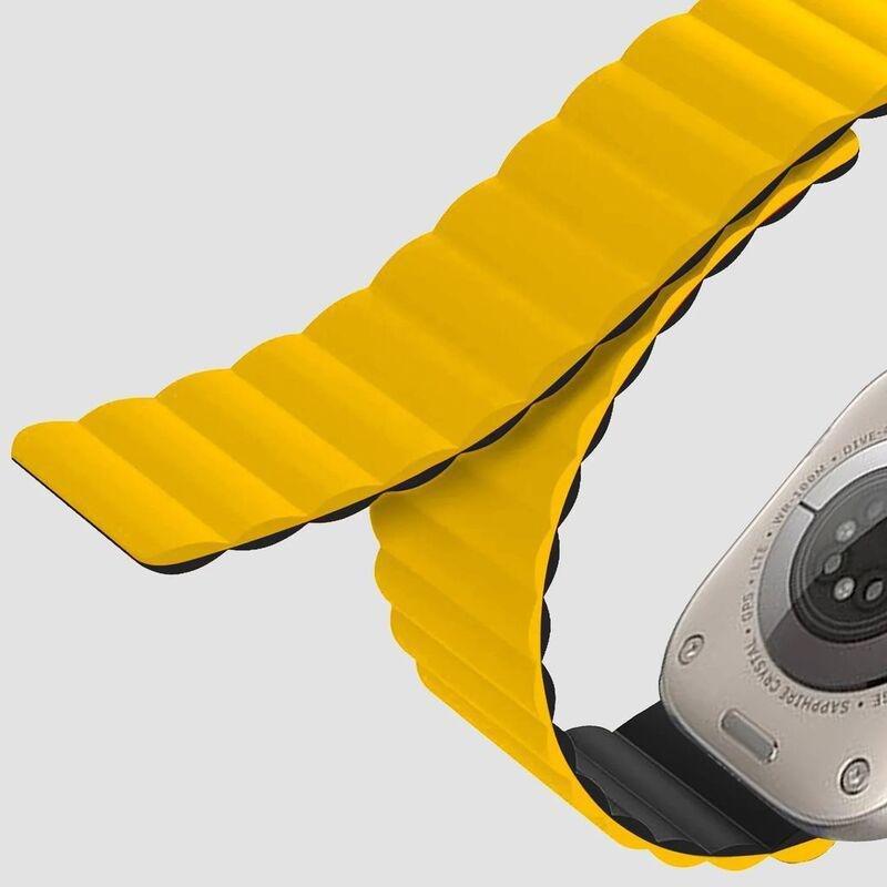 Gripp 42/44/45mm New Reverser Watch Strap - Yellow/Black, , large image number 1