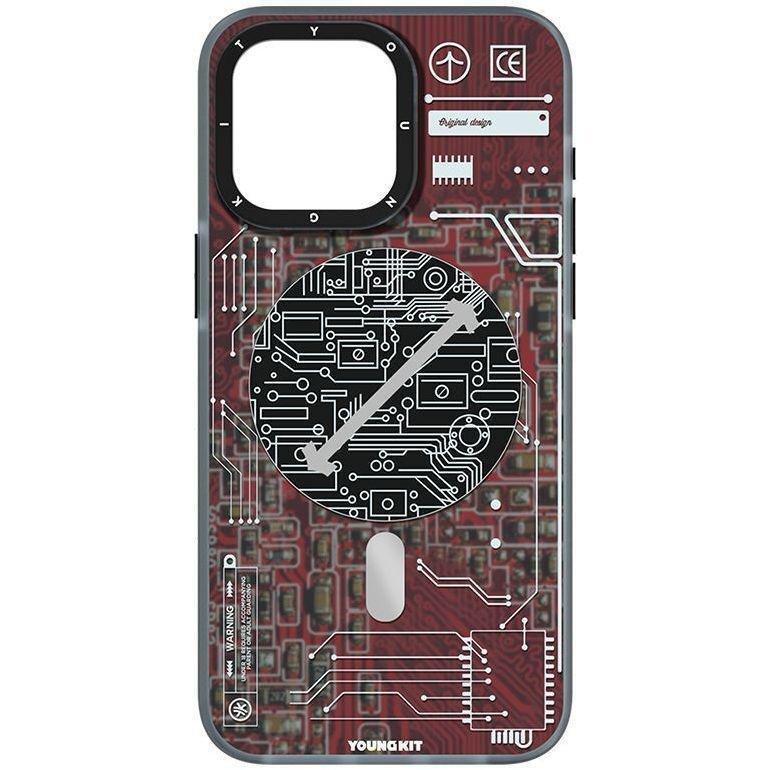 YoungKit Technology Magnetic Series Case For iPhone 15 Pro - Red, , large image number 1