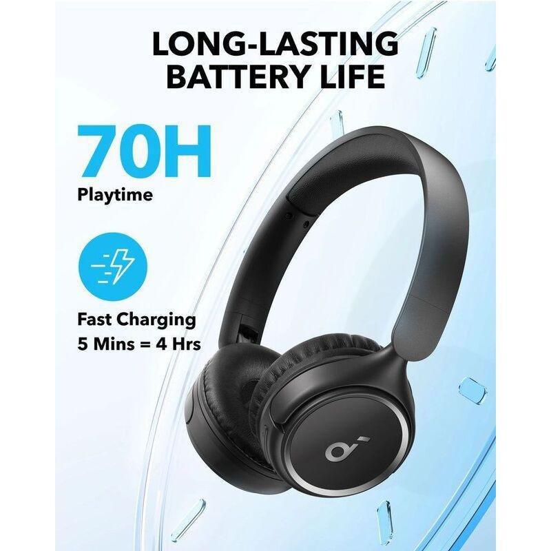 Soundcore H30I Wireless On-Ear Headphones - Black, , large image number 2