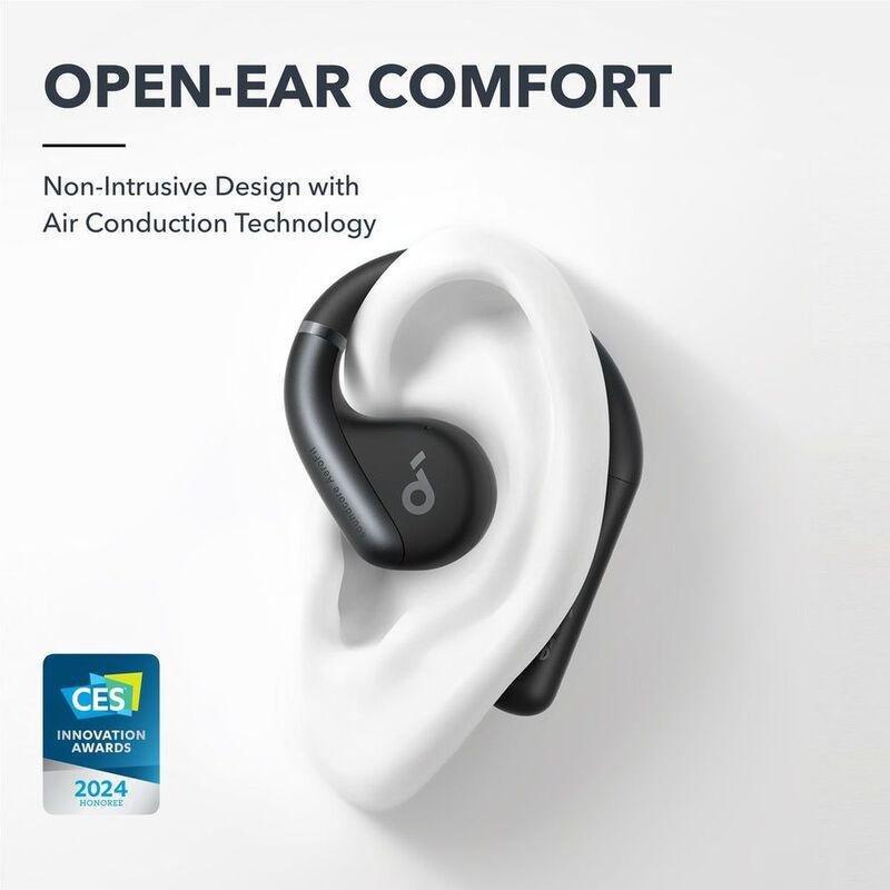 Soundcore Aerofit Secure Open-Ear Sport Earbuds - Black, , large image number 1