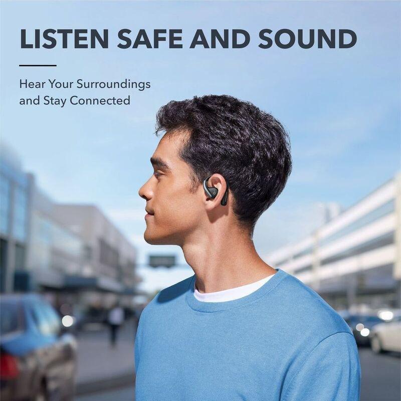 Soundcore Aerofit Secure Open-Ear Sport Earbuds - Black, , large image number 2