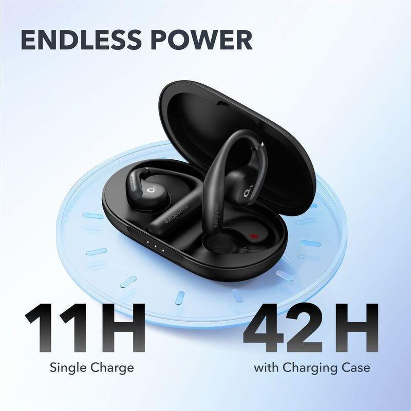 Soundcore Aerofit Secure Open-Ear Sport Earbuds - Black, , large image number 5