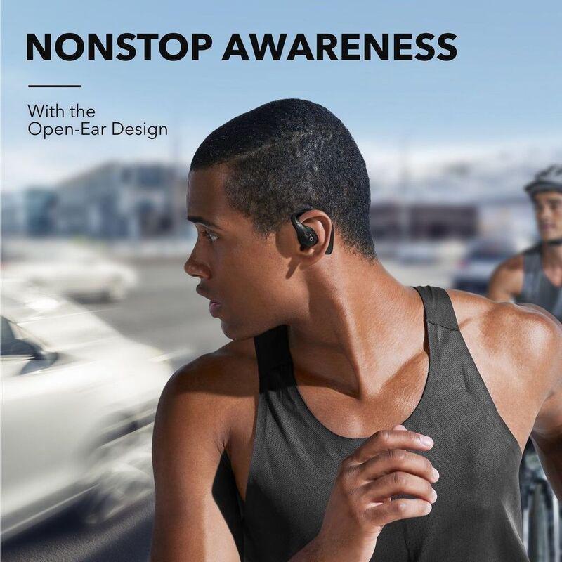 Soundcore Aerofit Pro Secure Open-Ear Sport Earbuds - Black, , large image number 4