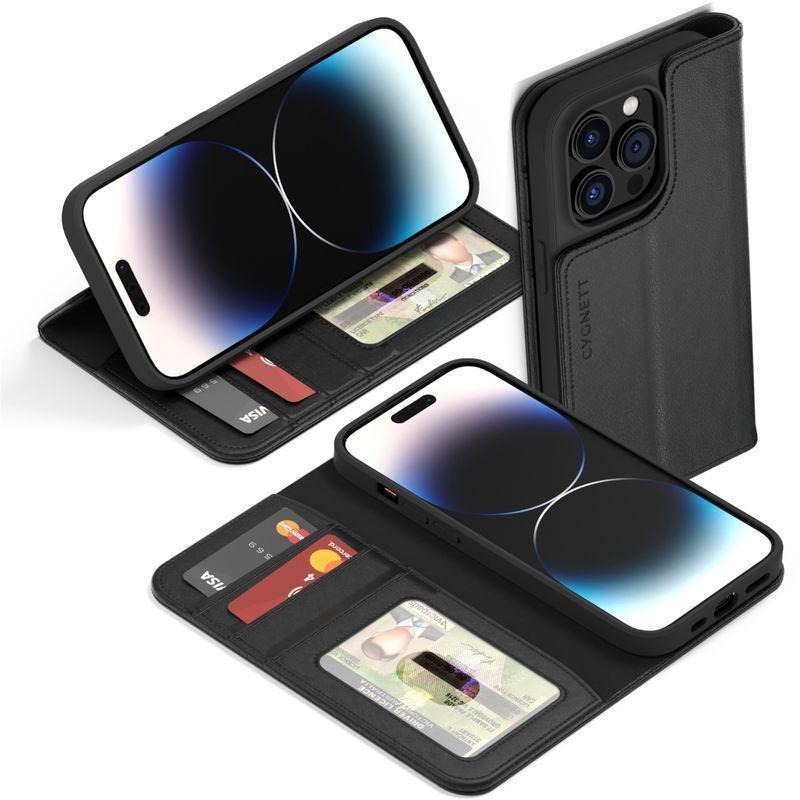 Cygnett iPhone 15 Pro Max Wallet Case - Black, , large image number 1