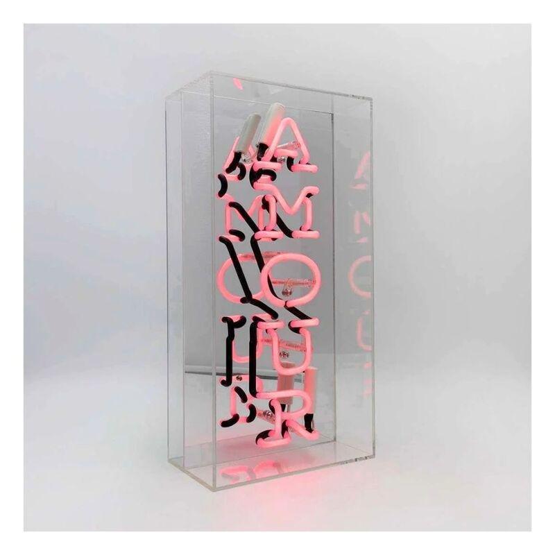 Locomocean Black Acrylic Box Neon - Amour Lighting Piece, , medium