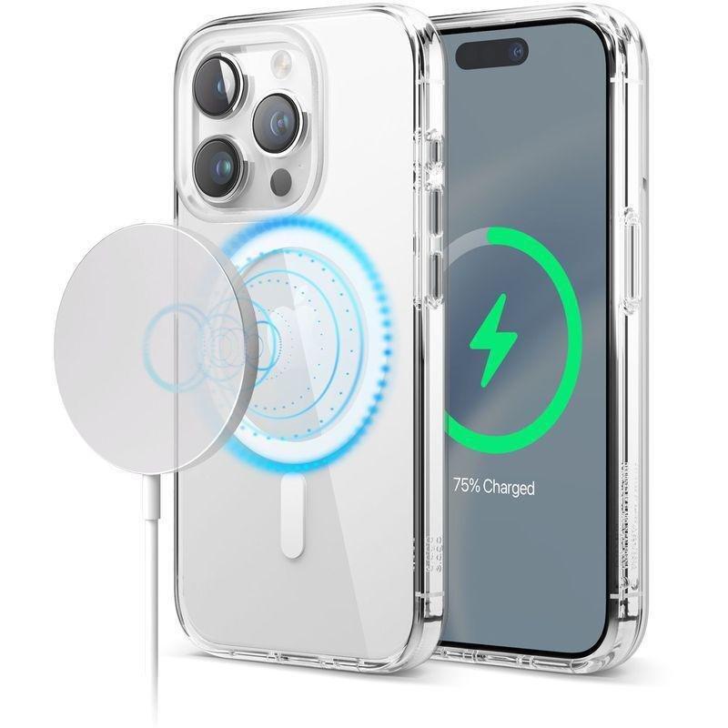 Elago MagSafe Hybrid Clear Case For iPhone 15 Pro - White, , large image number 1