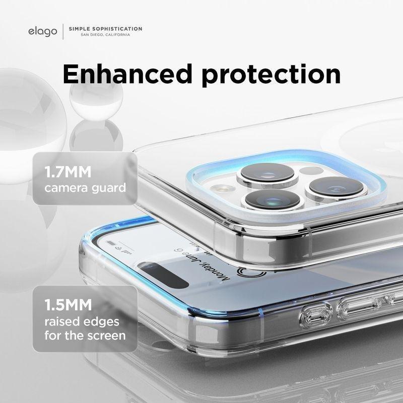 Elago MagSafe Hybrid Clear Case For iPhone 15 Pro - White, , large image number 3