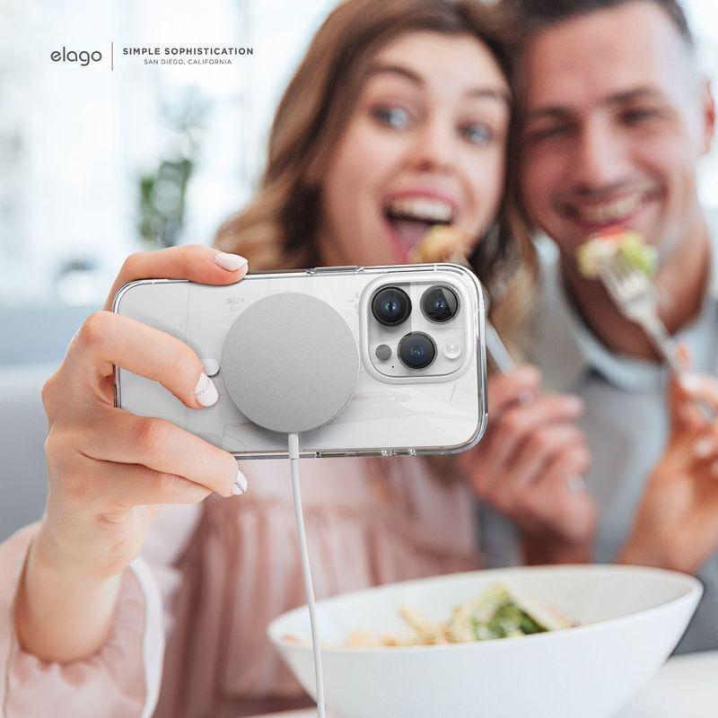 Elago MagSafe Hybrid Clear Case For iPhone 15 Pro - White, , large image number 5