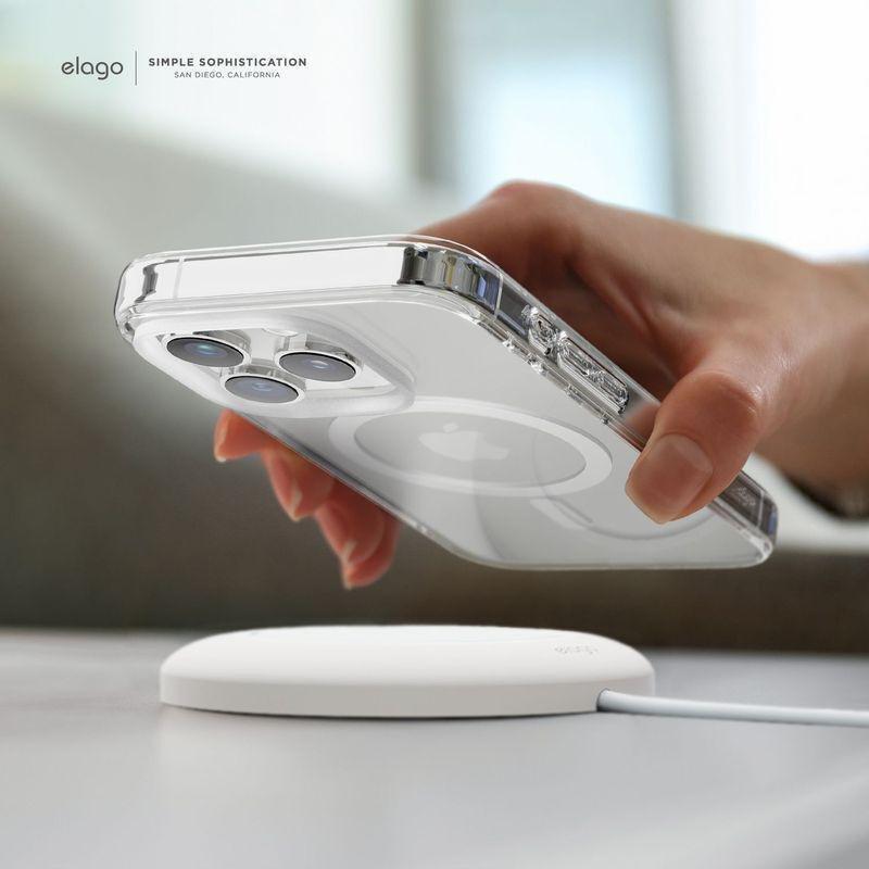 Elago MagSafe Hybrid Clear Case For iPhone 15 Pro - White, , large image number 8