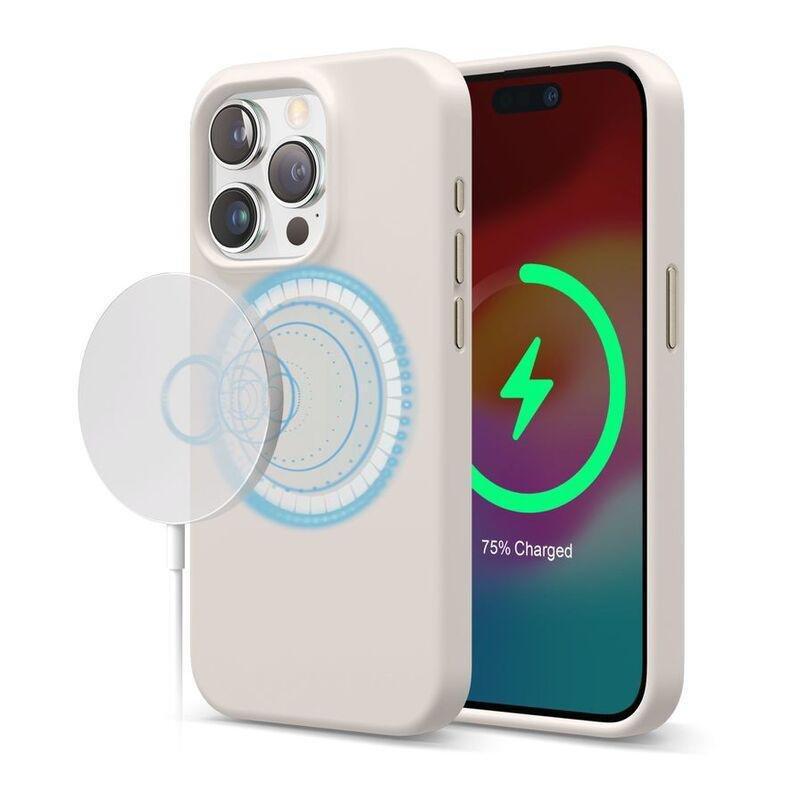 Elago MagSafe Silicone Case For iPhone 15 Pro - Stone, , large image number 0