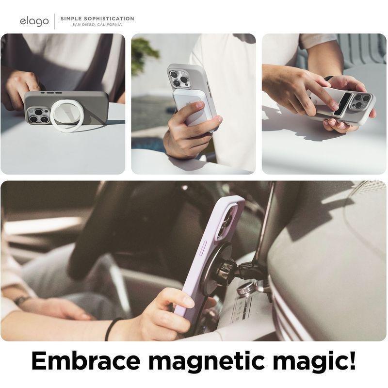 Elago MagSafe Silicone Case For iPhone 15 Pro - Stone, , large image number 2