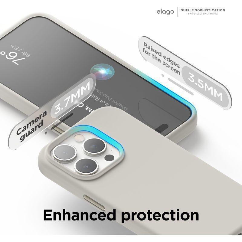 Elago MagSafe Silicone Case For iPhone 15 Pro - Stone, , large image number 5