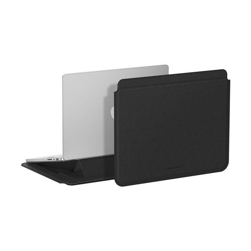 AmazingThing Matte Pro Mag Sleeve With Stand For Macbook Pro 13/14" Macbook Air 13/13.6" & 14" Laptops - Black, , medium