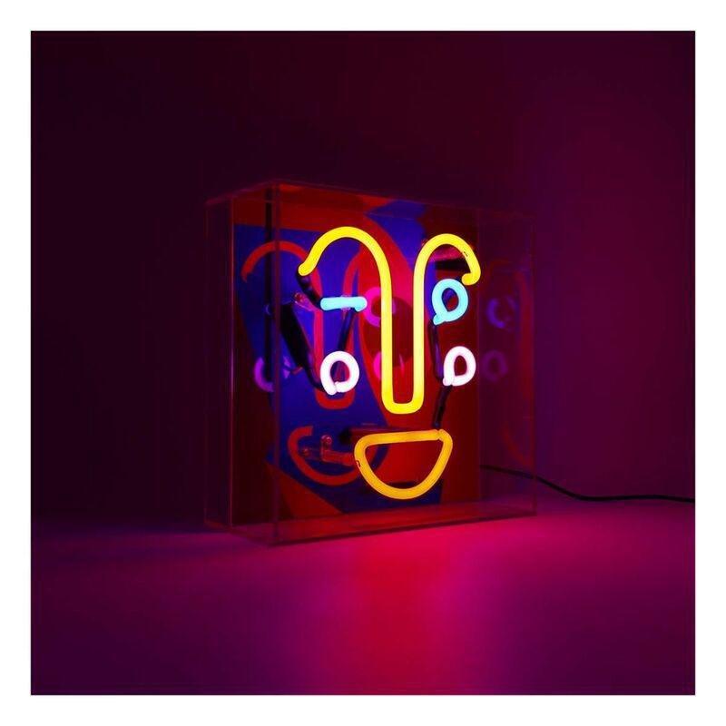 Locomocean Acrylic Box Neon - Memphis Face Lighting Piece, , large image number 1