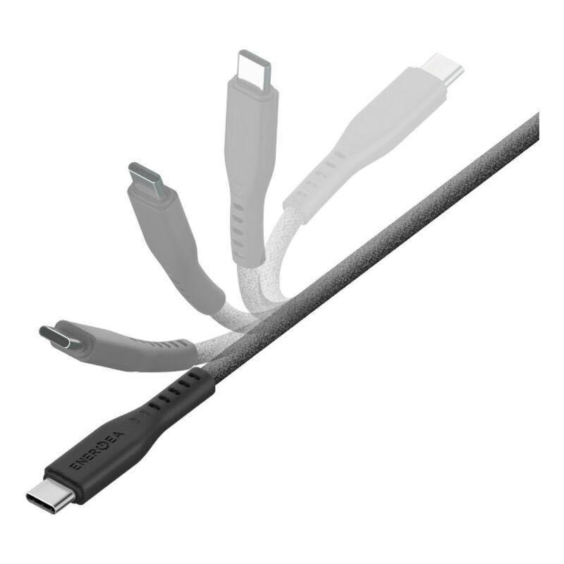 Energea Flow 10Gbps USB 3.2 Gen 2 USB-C To USB-C Cable 10Gbps 240W With MCT 1m - Black, , medium