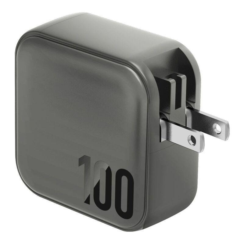 Energea TravelWorld GaN 100 3C 1A PD/PPS/Qc 3.0 Wall Charger 100W - Gunmetal, , large image number 2
