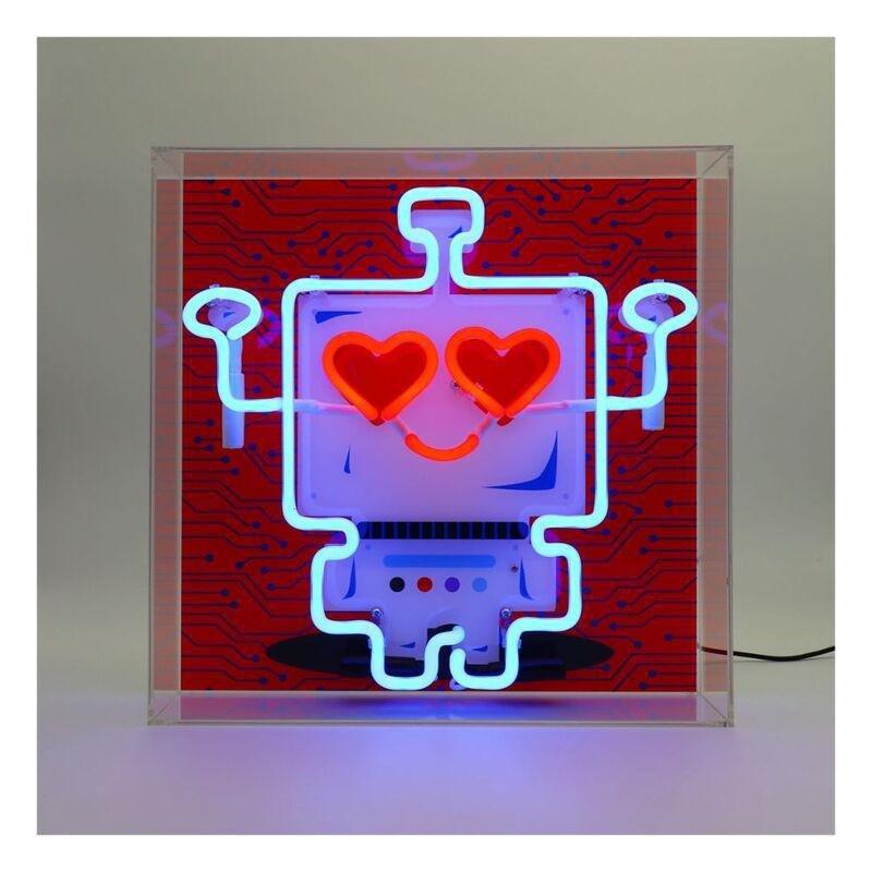 Locomocean Large Acrylic Box Neon - Robot Lighting Piece, , medium
