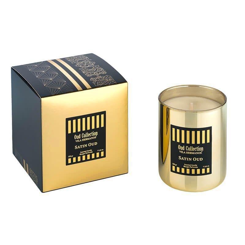 Ladenac Vila Hermano Oud Collections Scented Candle 330g - Satin Oud - Golden, , medium