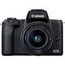 CANON - Canon EOS M50 Mark II Mirrorless Digital Camera with 15-45mm Lens Black Premium Blogger Kit (Includes Camera, Lens, Tripod, VideoMic & SDHC Card)