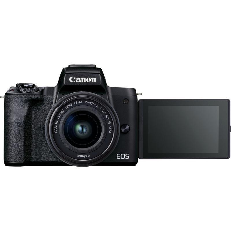 Canon EOS M50 Mark II Mirrorless Digital Camera with 15-45mm Lens Black Premium Blogger Kit (Includes Camera, Lens, Tripod, VideoMic & SDHC Card), , large image number 4