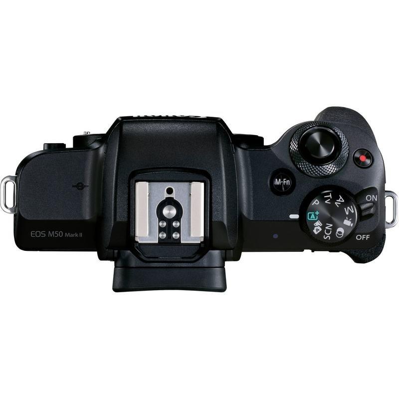 Canon EOS M50 Mark II Mirrorless Digital Camera with 15-45mm Lens Black Premium Blogger Kit (Includes Camera, Lens, Tripod, VideoMic & SDHC Card), , large image number 6