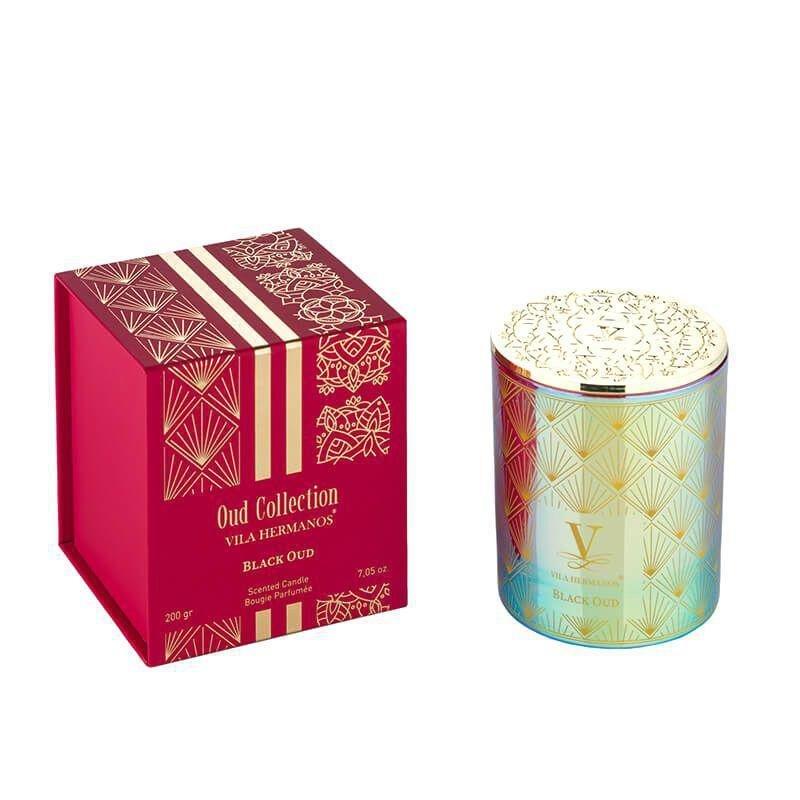 Ladenac Vila Hermano Oud Collections Scented Candle 200g - Black Oud - Iridescent Red, , large image number 0