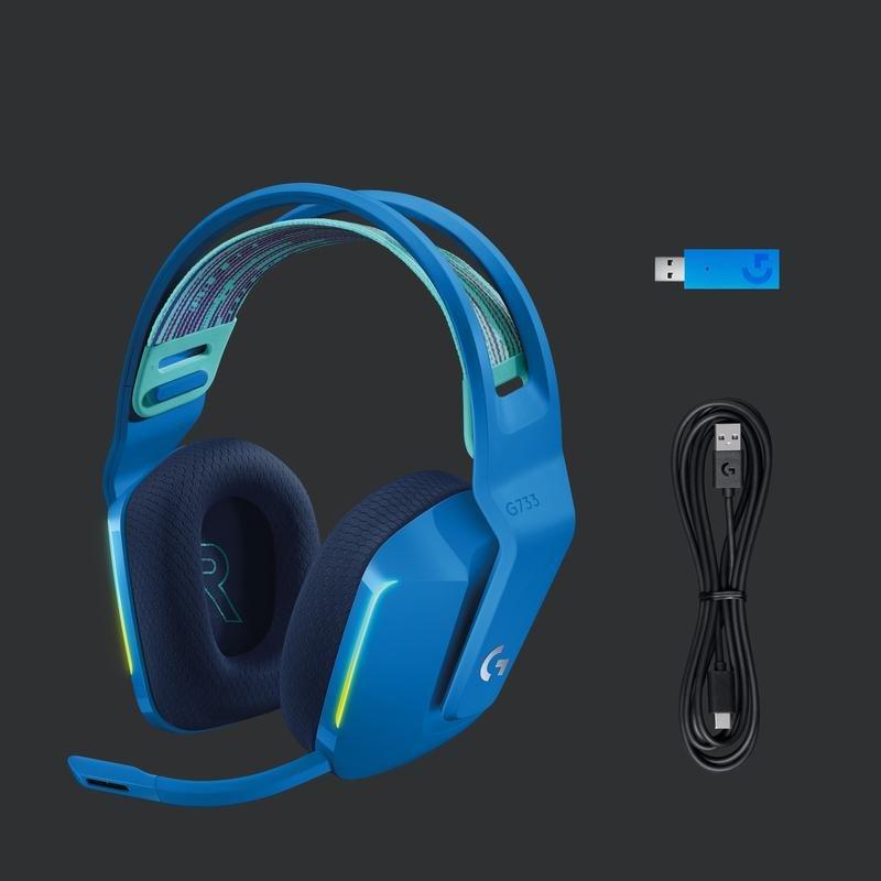 Logitech G 981-000943 G733 Lightspeed Wireless Gaming Headset Blue, , large image number 1