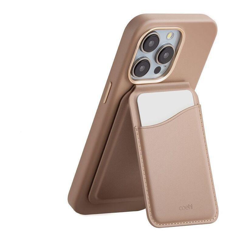 UNIQ Coehl Esme Magnetic Cardholder & Mirror - Dusty Nude, , large image number 1