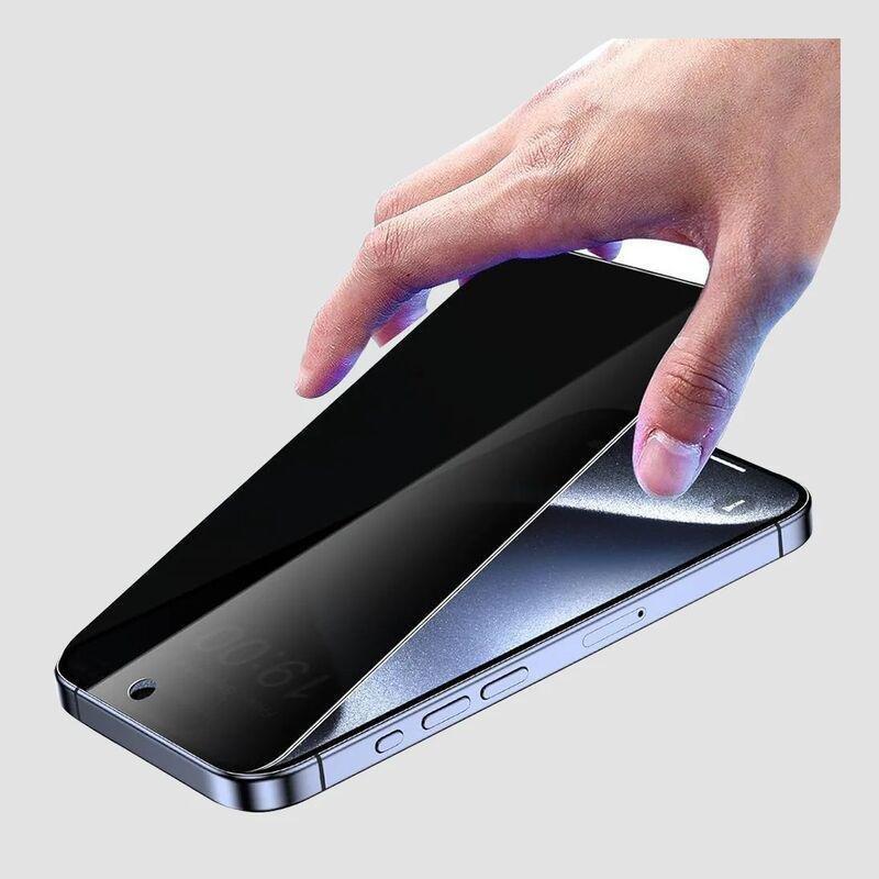 Gripp Privacy Glass For iPhone 15 Pro Black, , large image number 1